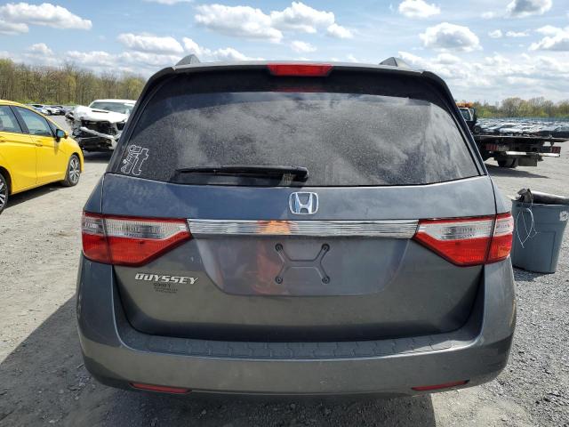 5FNRL5H20BB020500 - 2011 HONDA ODYSSEY LX GRAY photo 6