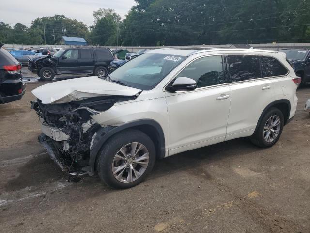 5TDKKRFH7ES024742 - 2014 TOYOTA HIGHLANDER XLE WHITE photo 1