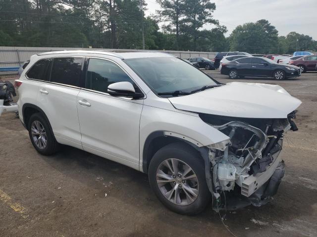 5TDKKRFH7ES024742 - 2014 TOYOTA HIGHLANDER XLE WHITE photo 4