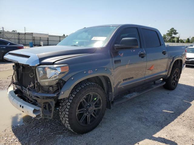 5TFEY5F12KX251723 - 2019 TOYOTA TUNDRA CREWMAX SR5 GRAY photo 1