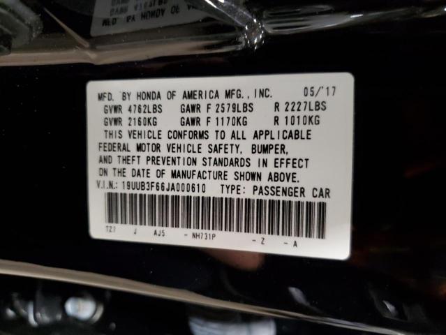 19UUB3F66JA000610 - 2018 ACURA TLX TECH+A Qara foto 12