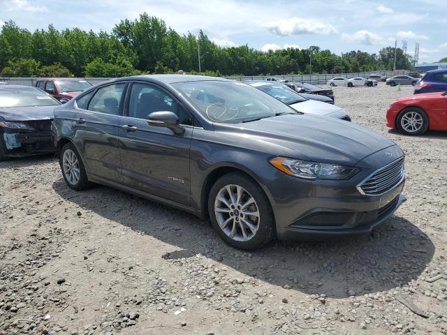 3FA6P0LU5HR300686 - 2017 FORD FUSION SE HYBRID CHARCOAL photo 4