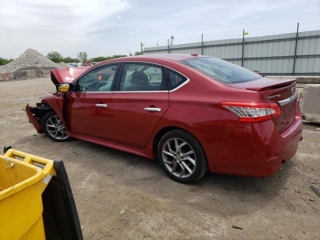 3N1AB7AP3EY269113 - 2014 NISSAN SENTRA S RED photo 2