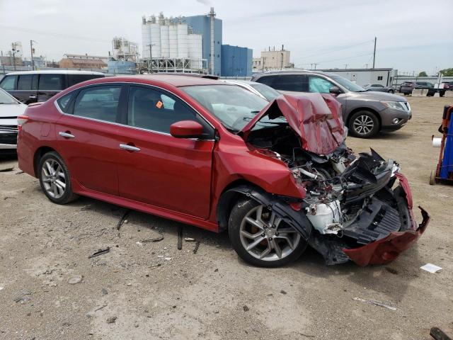 3N1AB7AP3EY269113 - 2014 NISSAN SENTRA S RED photo 4