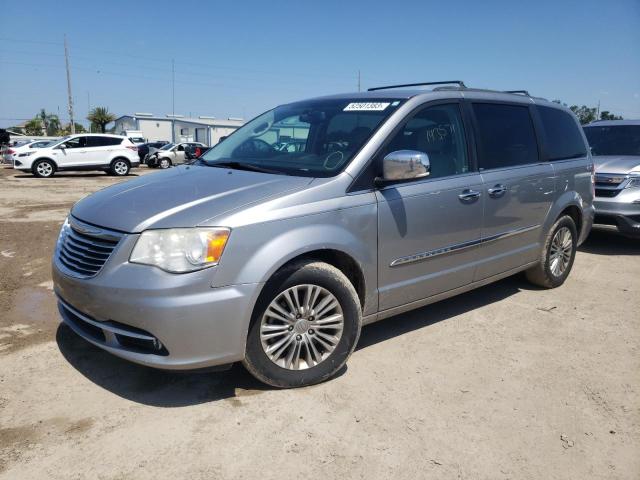 2C4RC1CG5DR641539 - 2013 CHRYSLER TOWN & COU TOURING L SILVER photo 1