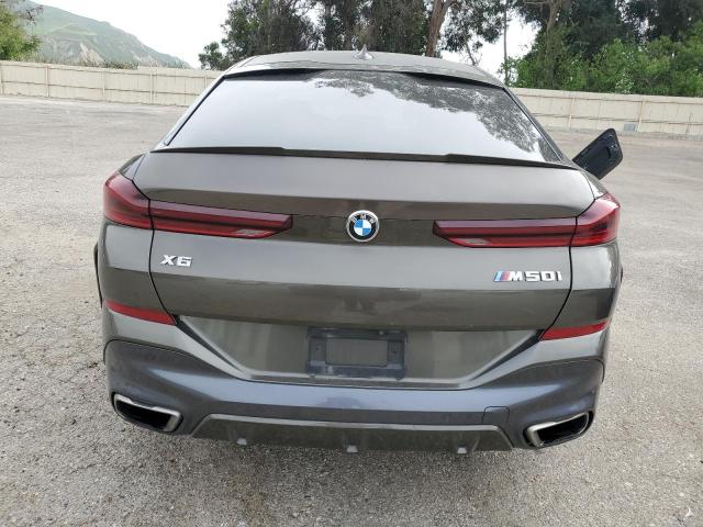 5UXCY8C00LLE40577 - 2020 BMW X6 M50I GRAY photo 6