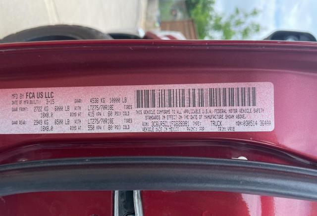 3C6UR5CL1FG628381 - 2015 RAM 2500 ST RED photo 10