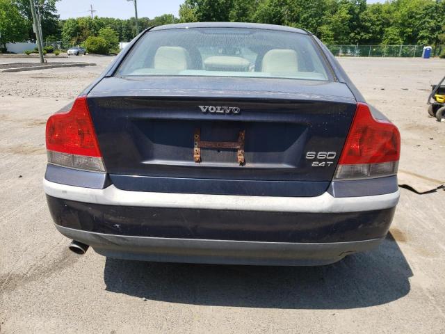 YV1RS58D722106162 - 2002 VOLVO S60 2.4T BLUE photo 6