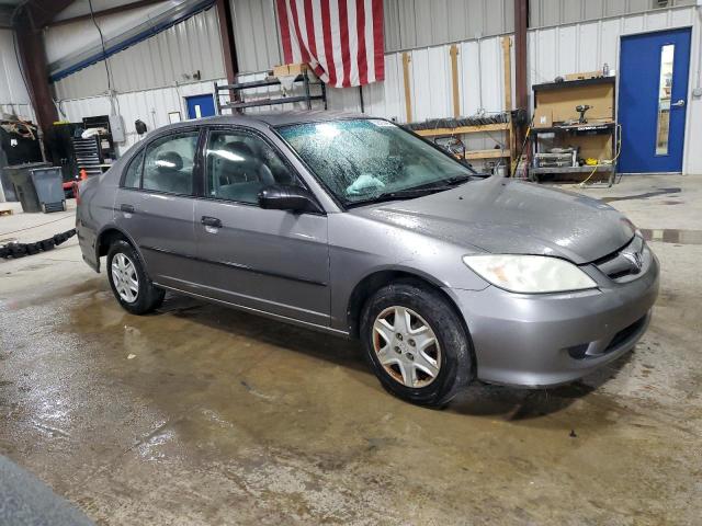 1HGES16395L017538 - 2005 HONDA CIVIC DX VP Մոխրագույն լուսանկար 4