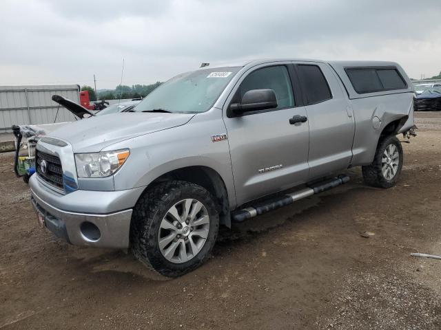 5TFBV54108X079070 - 2008 TOYOTA TUNDRA DOUBLE CAB SILVER photo 1