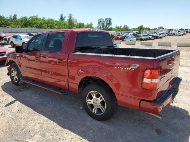 1FTPW12V58KC53469 - 2008 FORD F150 SUPERCREW RED photo 2