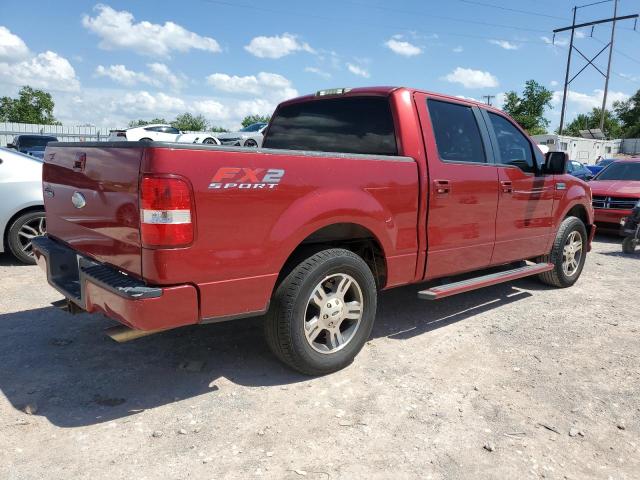 1FTPW12V58KC53469 - 2008 FORD F150 SUPERCREW RED photo 3