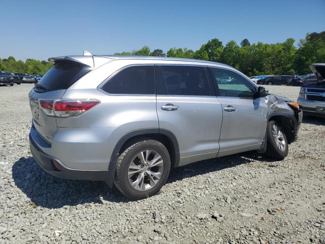 5TDJKRFH4FS113777 - 2015 TOYOTA HIGHLANDER XLE Gümüş foto 3