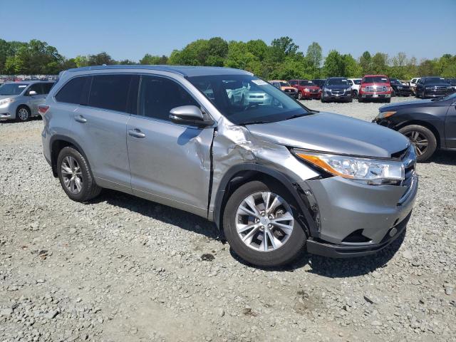 5TDJKRFH4FS113777 - 2015 TOYOTA HIGHLANDER XLE Gümüş foto 4