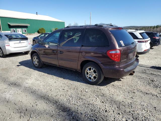 1D4GP25R73B303463 - 2003 DODGE CARAVAN SE MAROON photo 2