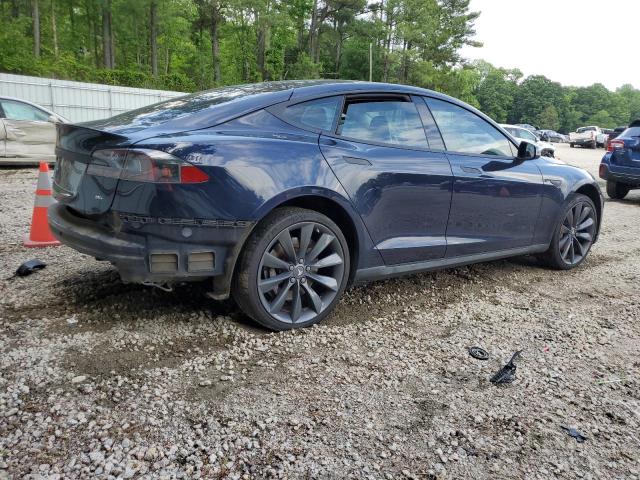 5YJSA1H15EFP52889 - 2014 TESLA MODEL S Azul foto 3