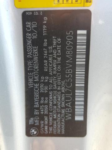 WBAUL7C55BVM80905 - 2011 BMW 128 I SILVER photo 12