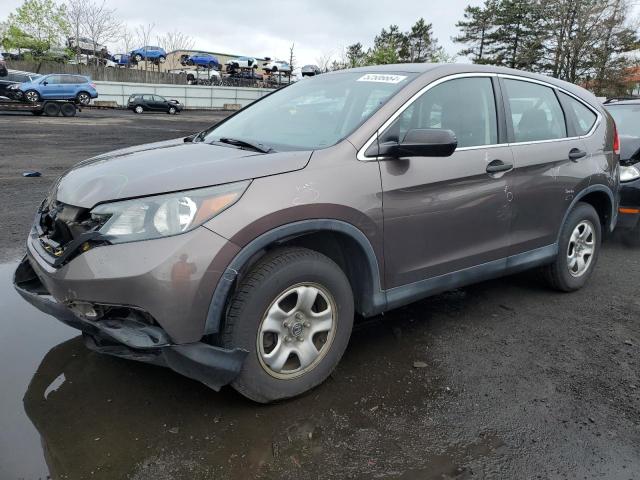 2HKRM4H37EH715417 - 2014 HONDA CR-V LX BROWN photo 1