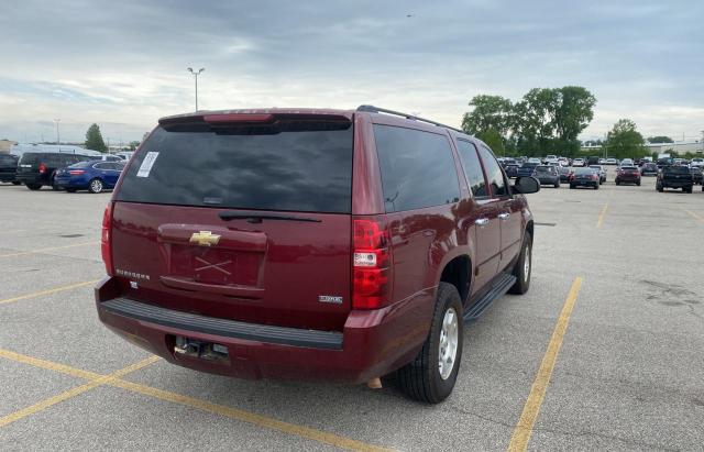 3GNFK16388G146298 - 2008 CHEVROLET SUBURBAN K1500 LS BURGUNDY photo 4