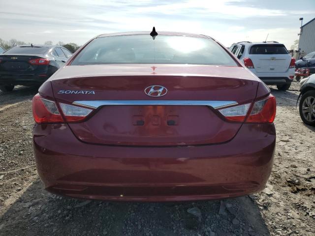 5NPEB4AC5BH252512 - 2011 HYUNDAI SONATA GLS RED photo 6