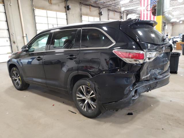 5TDJKRFH3GS502086 - 2016 TOYOTA HIGHLANDER XLE 黑色 照片 2