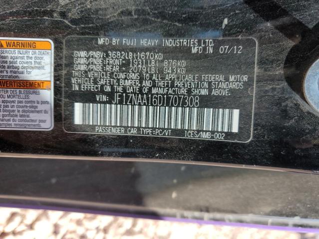 JF1ZNAA16D1707308 - 2013 TOYOTA SCION FR-S 紫色 照片 12