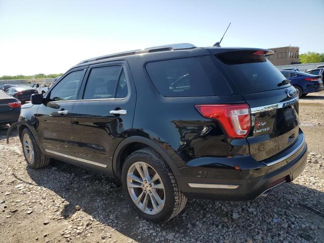 1FM5K7FH0JGB08158 - 2018 FORD EXPLORER LIMITED BLACK photo 2