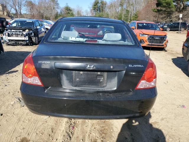 KMHDN46D75U061376 - 2005 HYUNDAI ELANTRA GLS BLACK photo 6