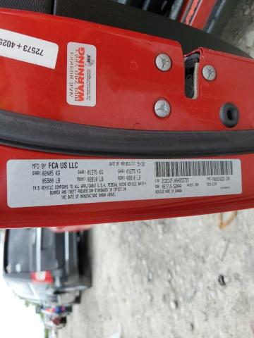 2C3CDZFJ0GH255733 - 2016 DODGE CHALLENGER R/T SCAT PACK RED photo 12