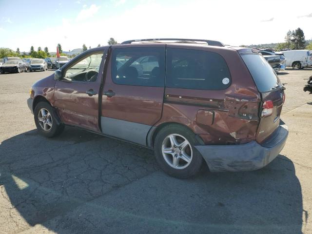 4T3ZF13C91U380390 - 2001 TOYOTA SIENNA LE MAROON photo 2