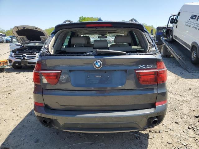 5UXZV4C54D0B02562 - 2013 BMW X5 XDRIVE35I GRAY photo 6