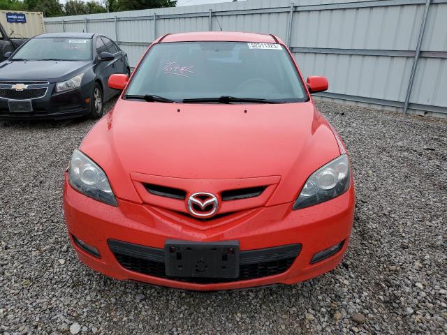 JM1BK343381848937 - 2008 MAZDA 3 HATCHBACK RED photo 5