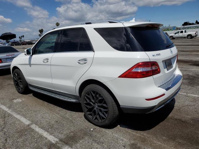4JGDA5HB7EA417954 - 2014 MERCEDES-BENZ ML 350 4MATIC WHITE photo 2