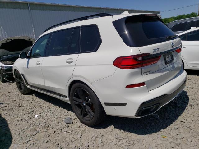 5UXCW2C03M9F27150 - 2021 BMW X7 XDRIVE40I WHITE photo 2