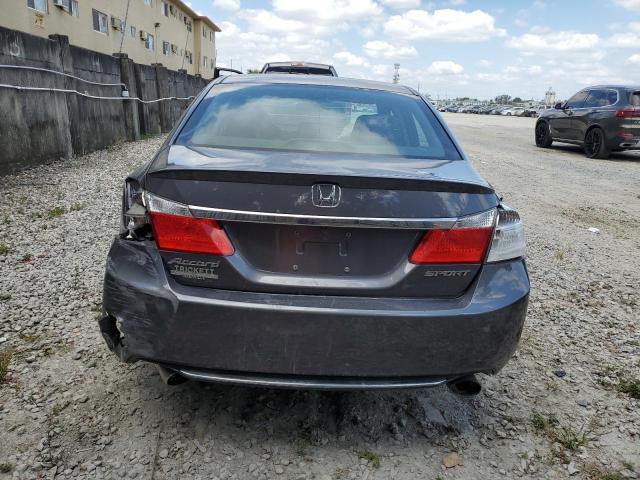 1HGCR2F52FA152089 - 2015 HONDA ACCORD SPORT GRAY photo 6