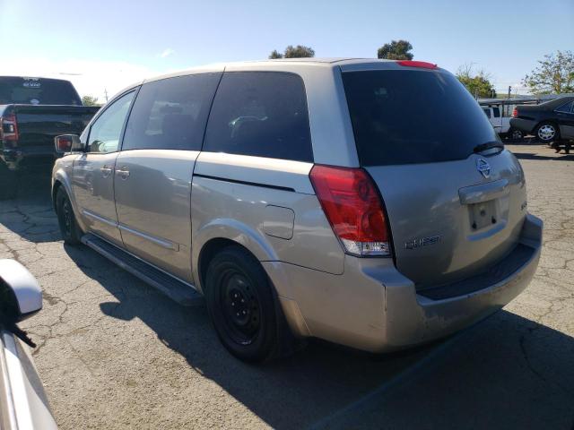 5N1BV28U64N332381 - 2004 NISSAN QUEST S GOLD photo 2