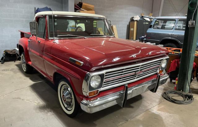 F10ARF91597 - 1969 FORD F100 RED photo 1