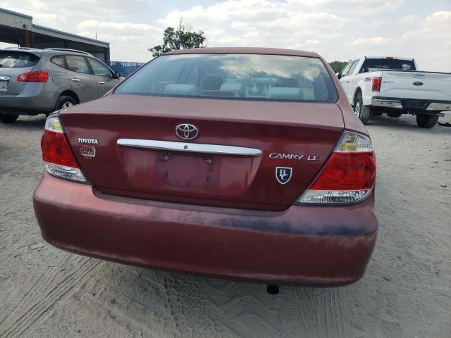 4T1BE32K95U388996 - 2005 TOYOTA CAMRY LE RED photo 6