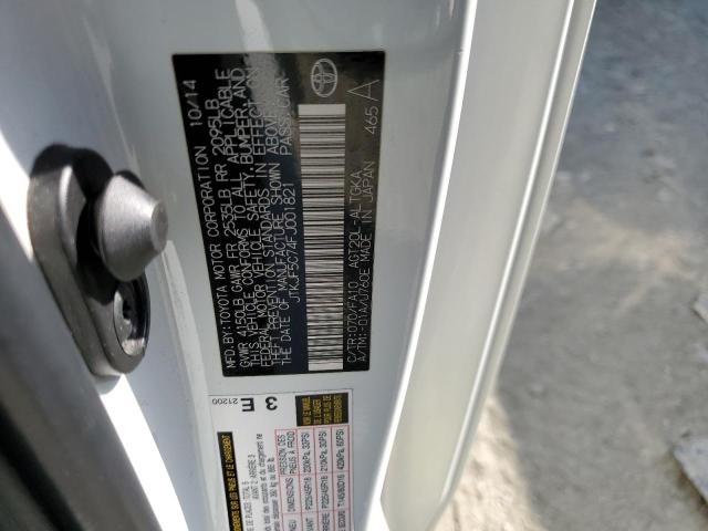 JTKJF5C74FJ001821 - 2015 TOYOTA SCION TC 白色 照片 12