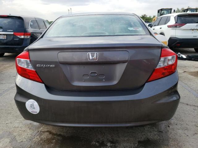 19XFB2F51CE041896 - 2012 HONDA CIVIC LX GRAY photo 6