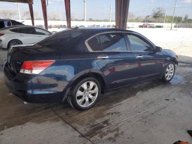 5KBCP3F88AB012215 - 2010 HONDA ACCORD EXL BLUE photo 3