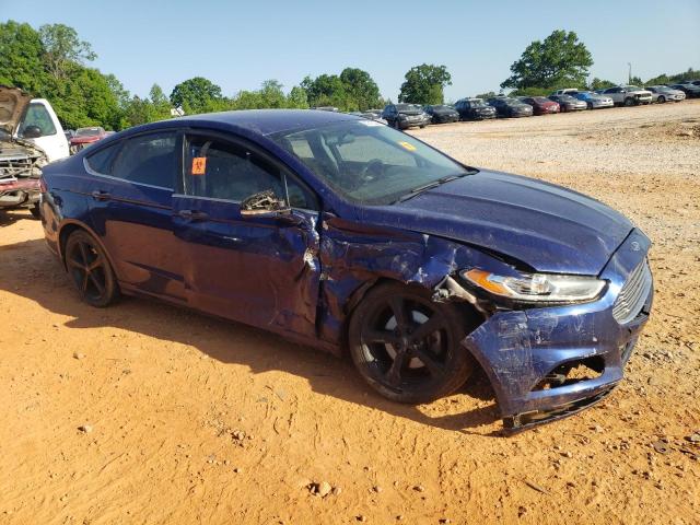 3FA6P0H75FR258522 - 2015 FORD FUSION SE BLUE photo 4