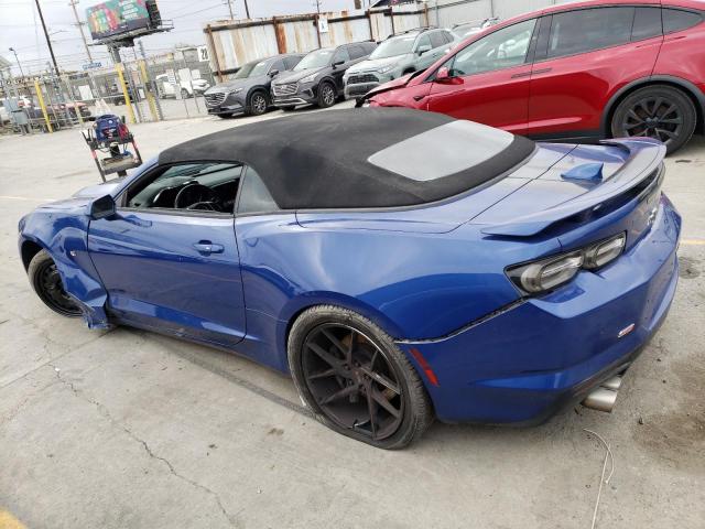 1G1FH3D79L0111736 - 2020 CHEVROLET CAMARO SS BLUE photo 2