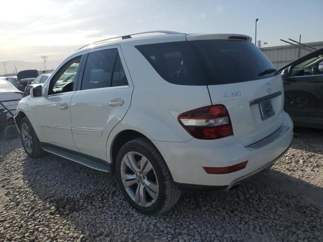 4JGBB8GB2BA719316 - 2011 MERCEDES-BENZ ML 350 4MATIC WHITE photo 2