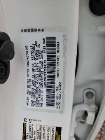 1NXBR32E67Z928175 - 2007 TOYOTA COROLLA CE WHITE photo 12