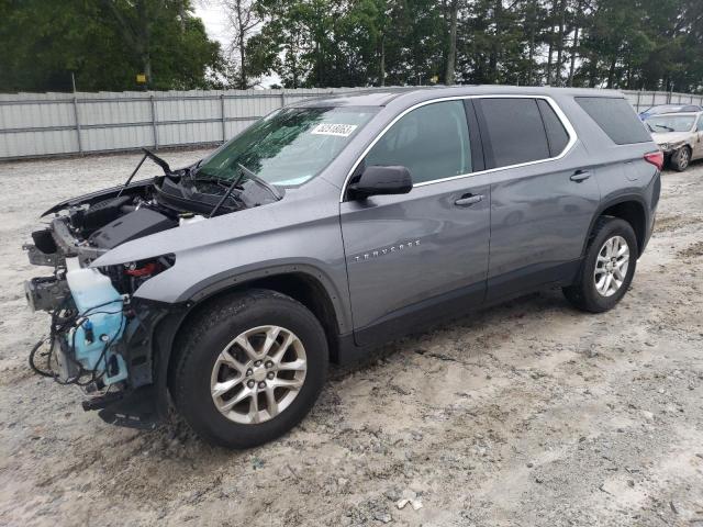 1GNERFKW0KJ260127 - 2019 CHEVROLET TRAVERSE LS GRAY photo 1