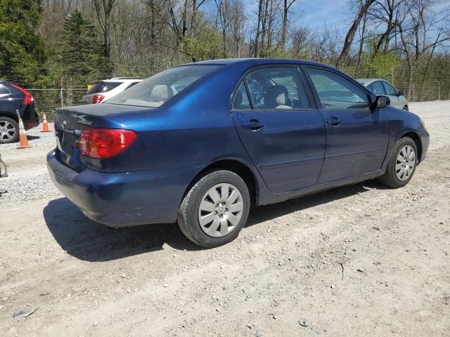 1NXBR32E03Z138333 - 2003 TOYOTA COROLLA CE BLUE photo 3