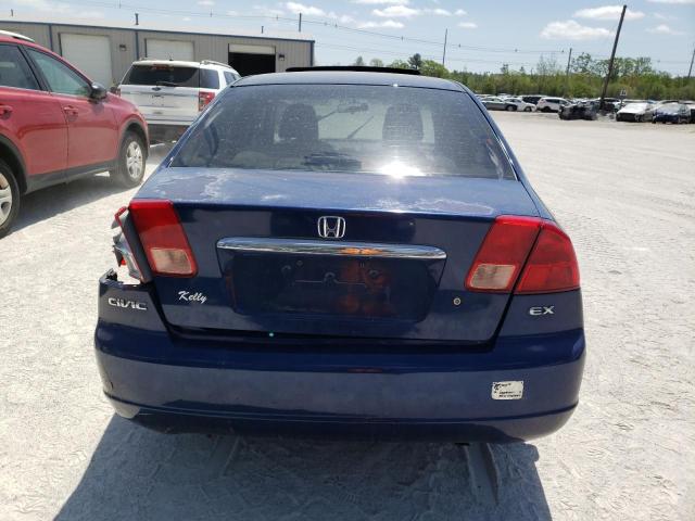 2HGES26762H542476 - 2002 HONDA CIVIC EX BLACK photo 6