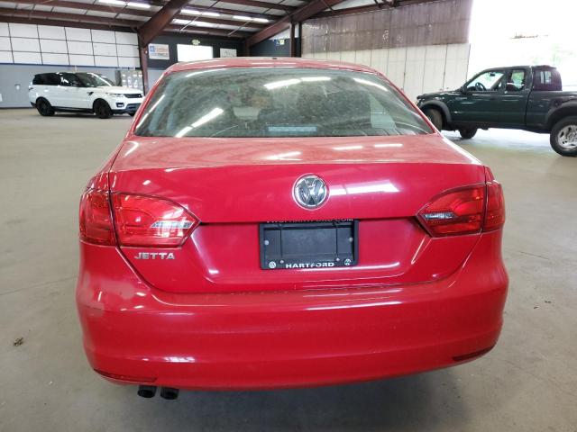3VW2K7AJXDM266113 - 2013 VOLKSWAGEN JETTA BASE RED photo 6