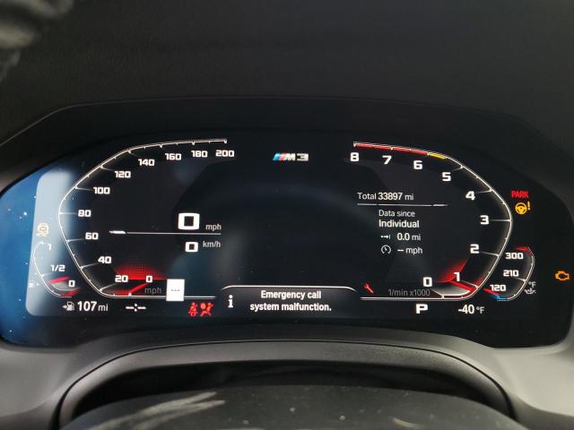 WBS33AY06MFK99133 - 2021 BMW M3 COMPETITION ნაცრისფერი ფოტო 9